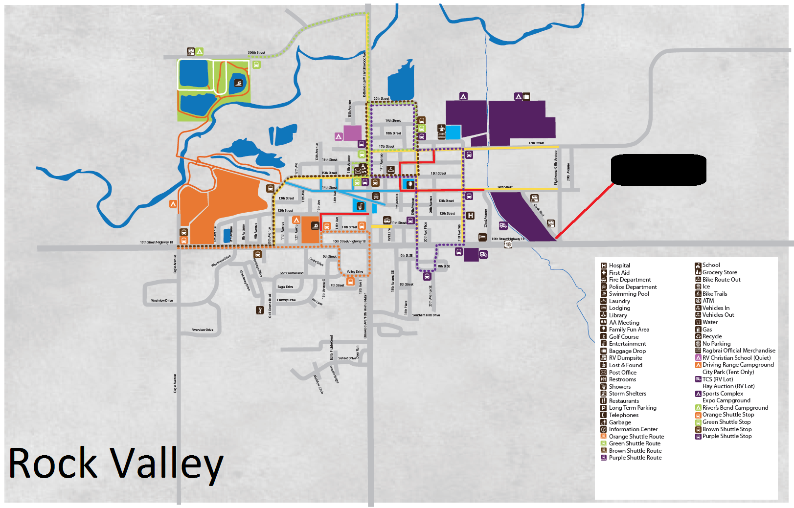 Rock Valley Overnight Map